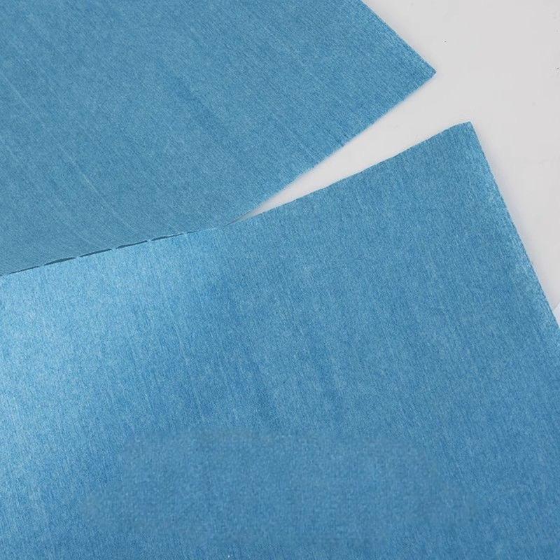 Wood pulp +polyester industrial wipes