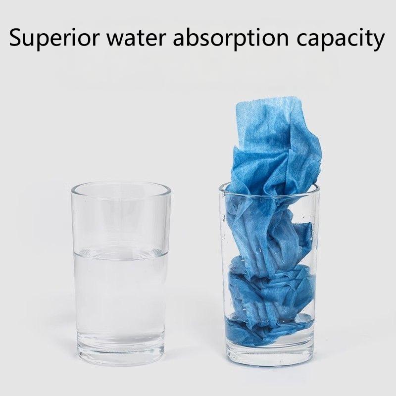 Wood pulp +polyester industrial wipes